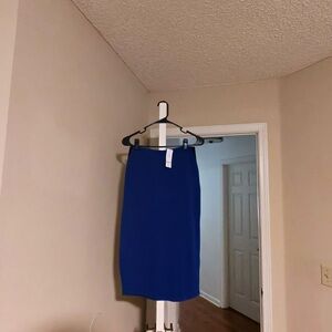 Bebe Royal Blue Pencil Skirt